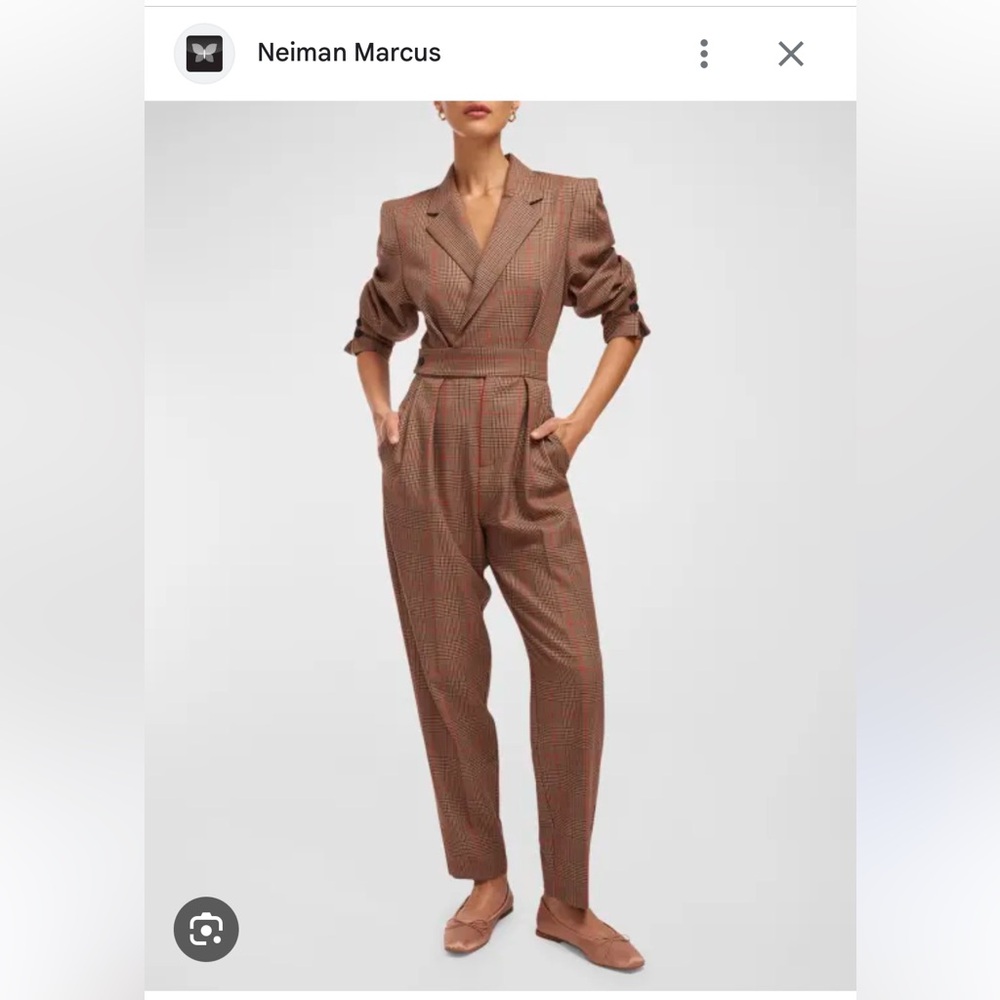 Brand New Equipment FEMME Beau plaid-check jumpsuit. Size 4.
Original price $685